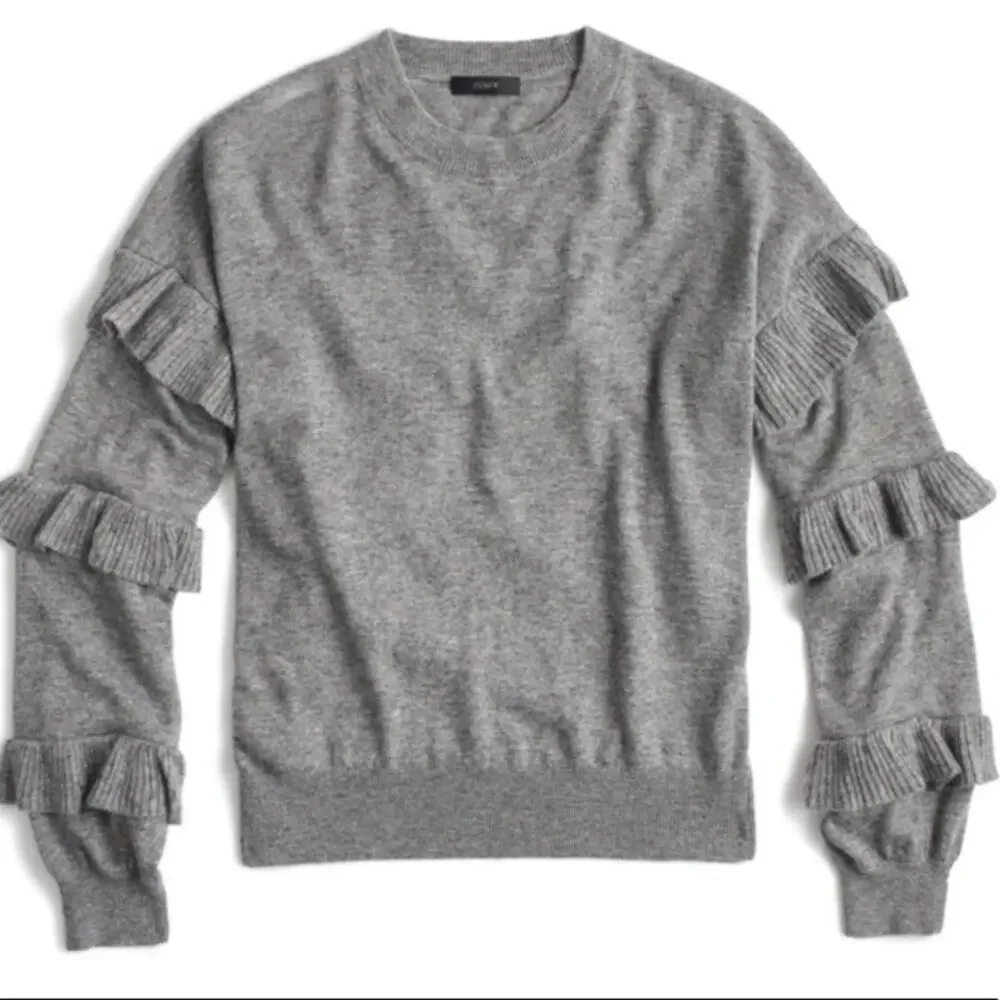 J. Crew ruffle sleeve sweater